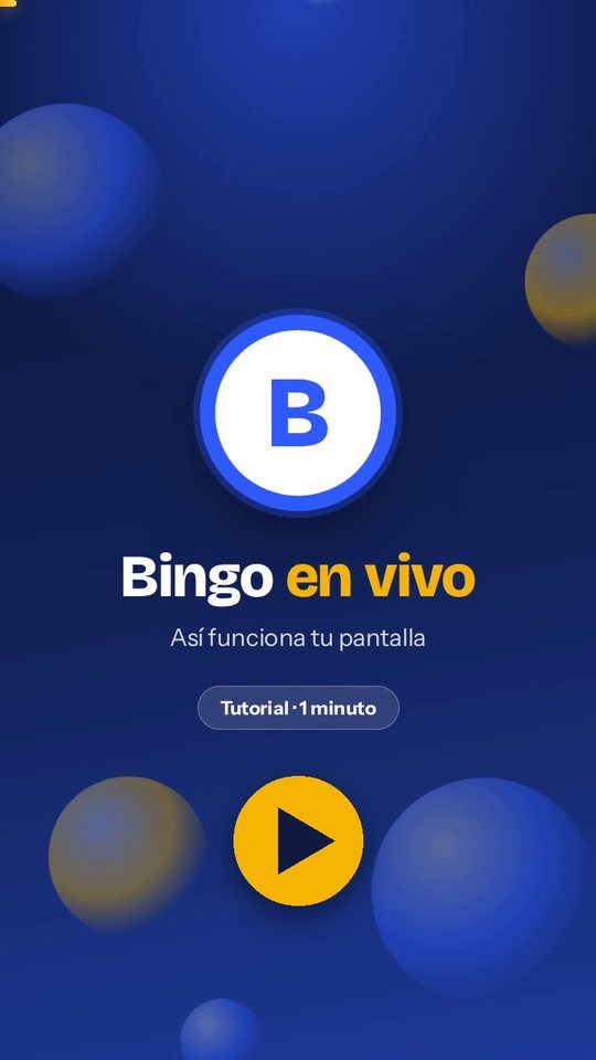 Portada del video: Bingo en vivo, así funciona tu pantalla